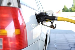 A car is filling gas